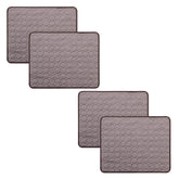 Kuber Industries Rectangular Dog & Cat Bed|Premium Cool Ice Silk with Polyester With Bottom Mesh|MultiUtility Self-Cooling Pad For Dog & Cat|Light-weight & Durable Dog Bed|ZQCJ001C-S|Coffee(Pack Of 4)